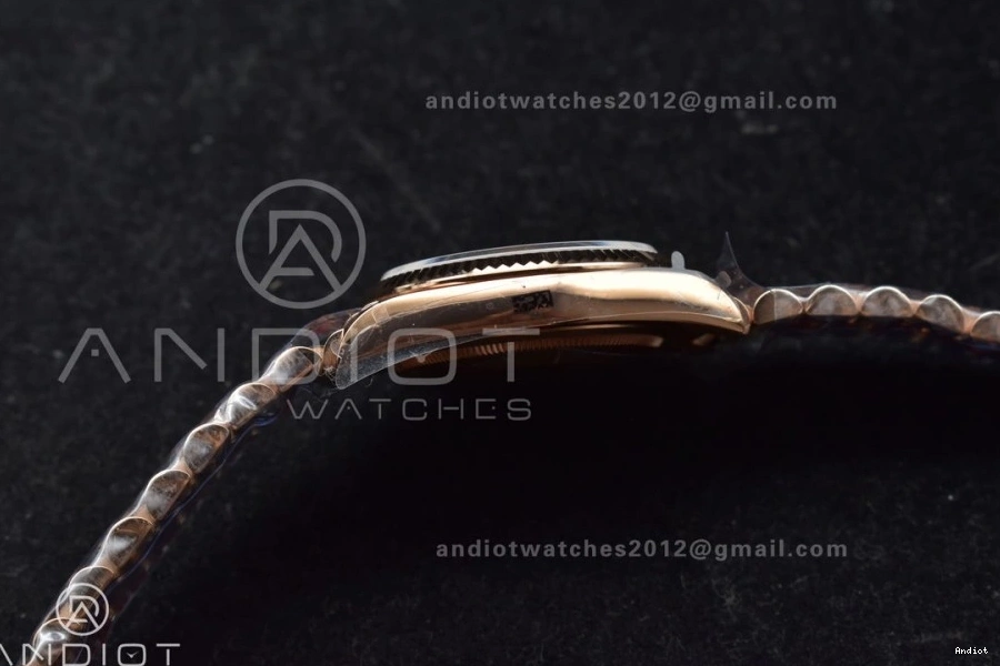 667 Edition DayDate QF Bracelet Best 36 (Gain RG Steel V5 Diamond Weight) on with Dial 904L President Stick Blue vr3255 WeatherProof 0717